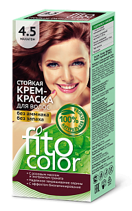 Стойкая крем-краска для волос (цвета Махагон 4.5) FITOCOLOR - фото 1 - id-p1596821478