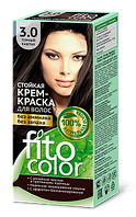 Стойкая крем-краска для волос (цвет темный каштан 3.0) FITOCOLOR (срок годности 01.24 г)