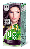 Стойкая крем-краска для волос (цвет баклажан 3.2) FITOCOLOR