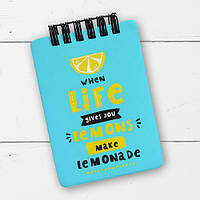 Блокнот на пружині A7 When life gives you lemons make lemonade (BL7_20J025)