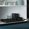 Сушилка/держувач тарілок IKEA RINNIG чорний, 3 предмети 793.237.09, фото 4