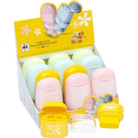 Від 12 шт. Точилка двойная 2в1DMS 159 DAIMARSE купити дешево оптом в інтернет-магазині