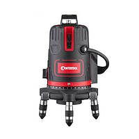 Рівень лазерний 5 лазерних головок, червоний лазер INTERTOOL МТ-3004