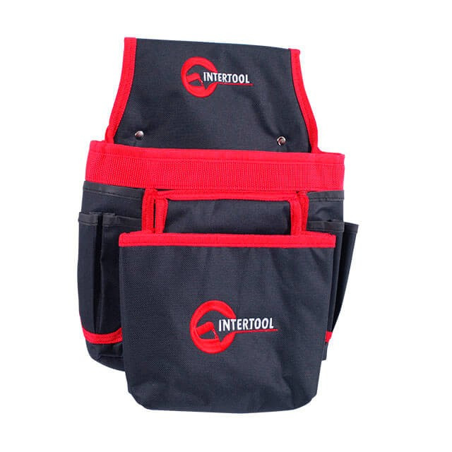Сумка поясна слюсарно-будівельна, 8 кишень, поліестер INTERTOOL SP-1036, фото 1