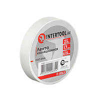 Стрічка ізоляційна 25 м, 17*0,15 мм, біла INTERTOOL IT-0063