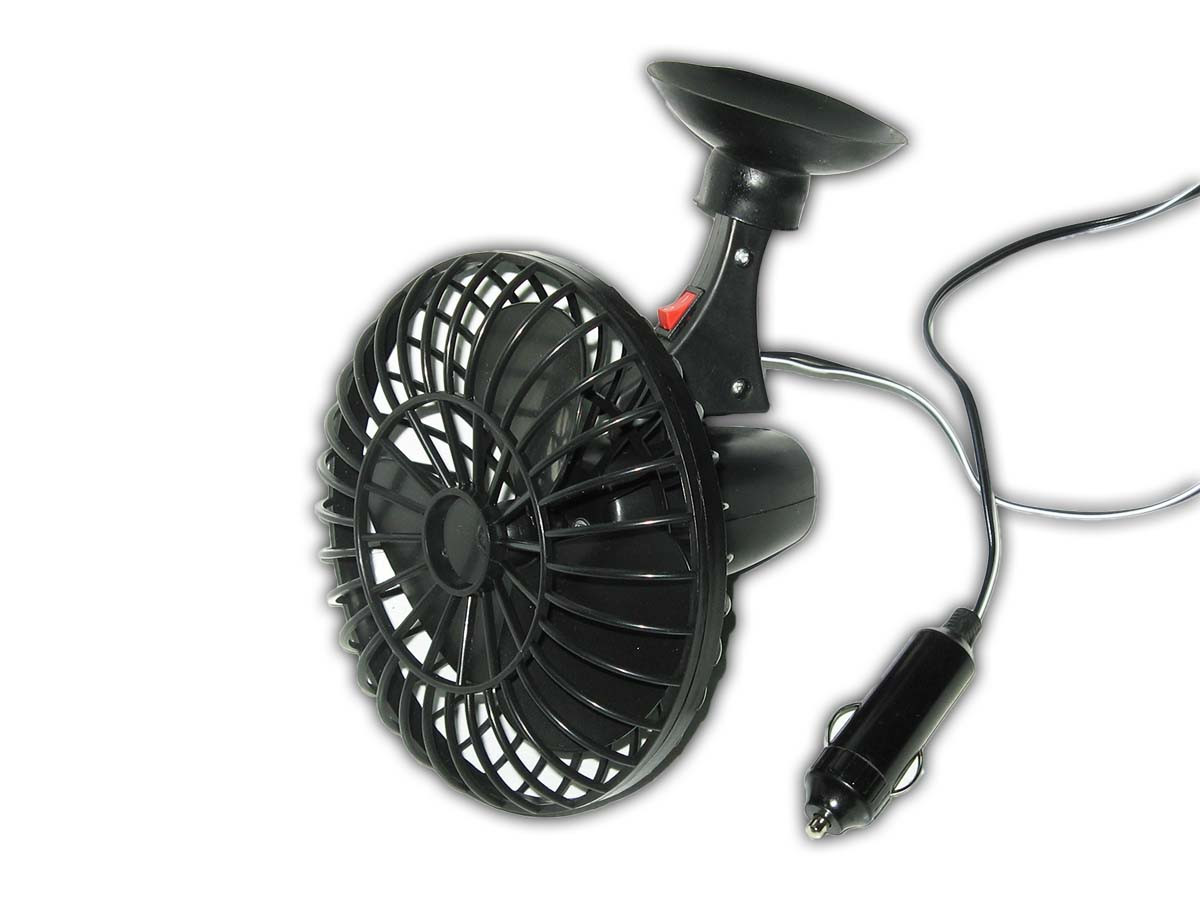 Вентилятор 5" ВН.12.531 на присоску 12 V (з фіксатором)