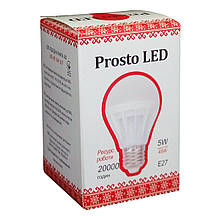 Светодиодная лампа Prosto LED SK-5W-E27 G53 4100К  (Шар)
