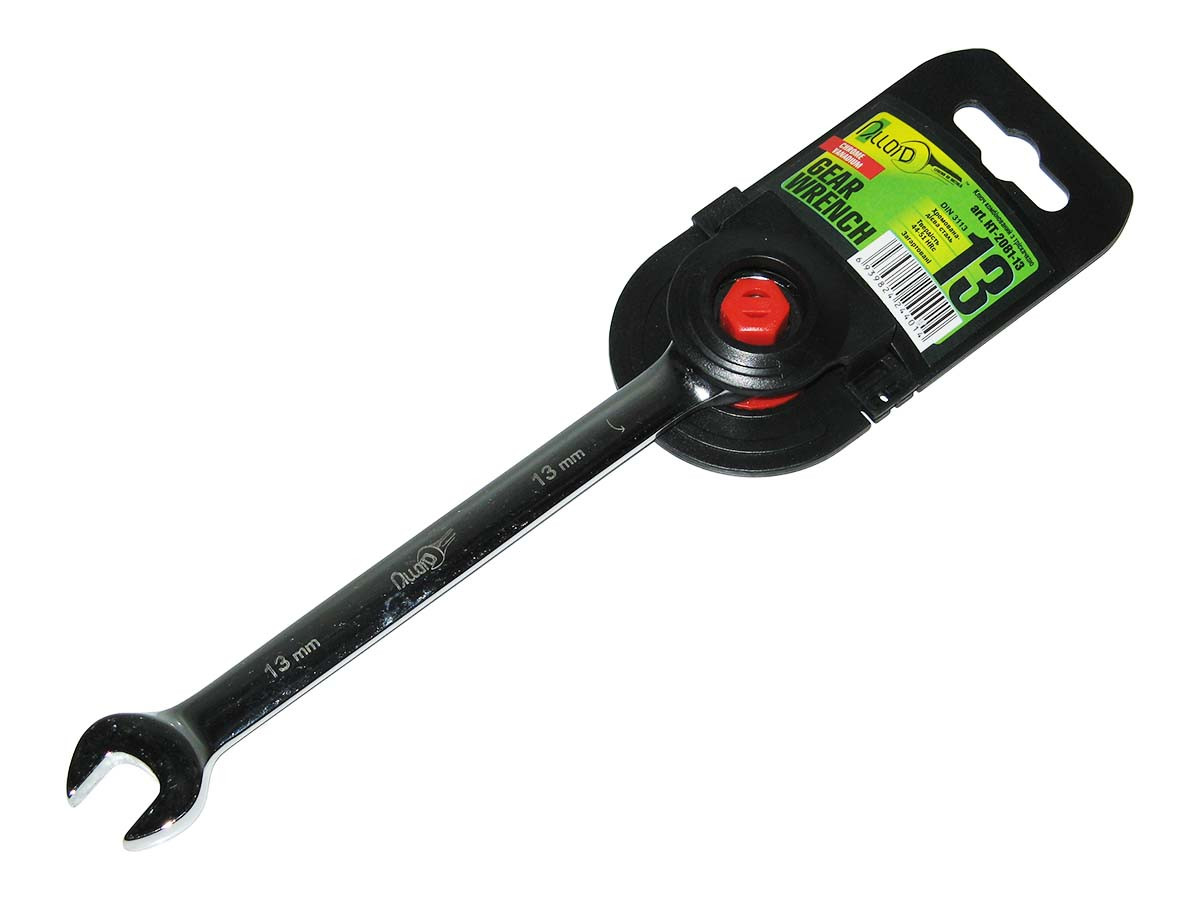 Ключ ріжково-тріскачковий 19 мм КТ-2081-19 Alloid