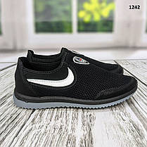 Кросівки підліткові сітка чорні Dago Style, фото 2