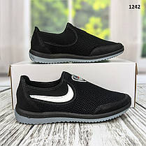 Кросівки підліткові сітка чорні Dago Style, фото 4