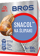 Засіб проти равликів і слизнів Bros Snacol 3GB 1100 г. оригінал Польща