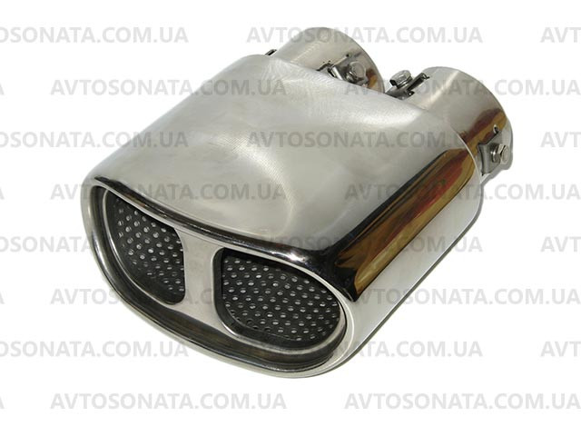 Насадка на глушник 0027 BMW d-2,35"x2 нержавійка