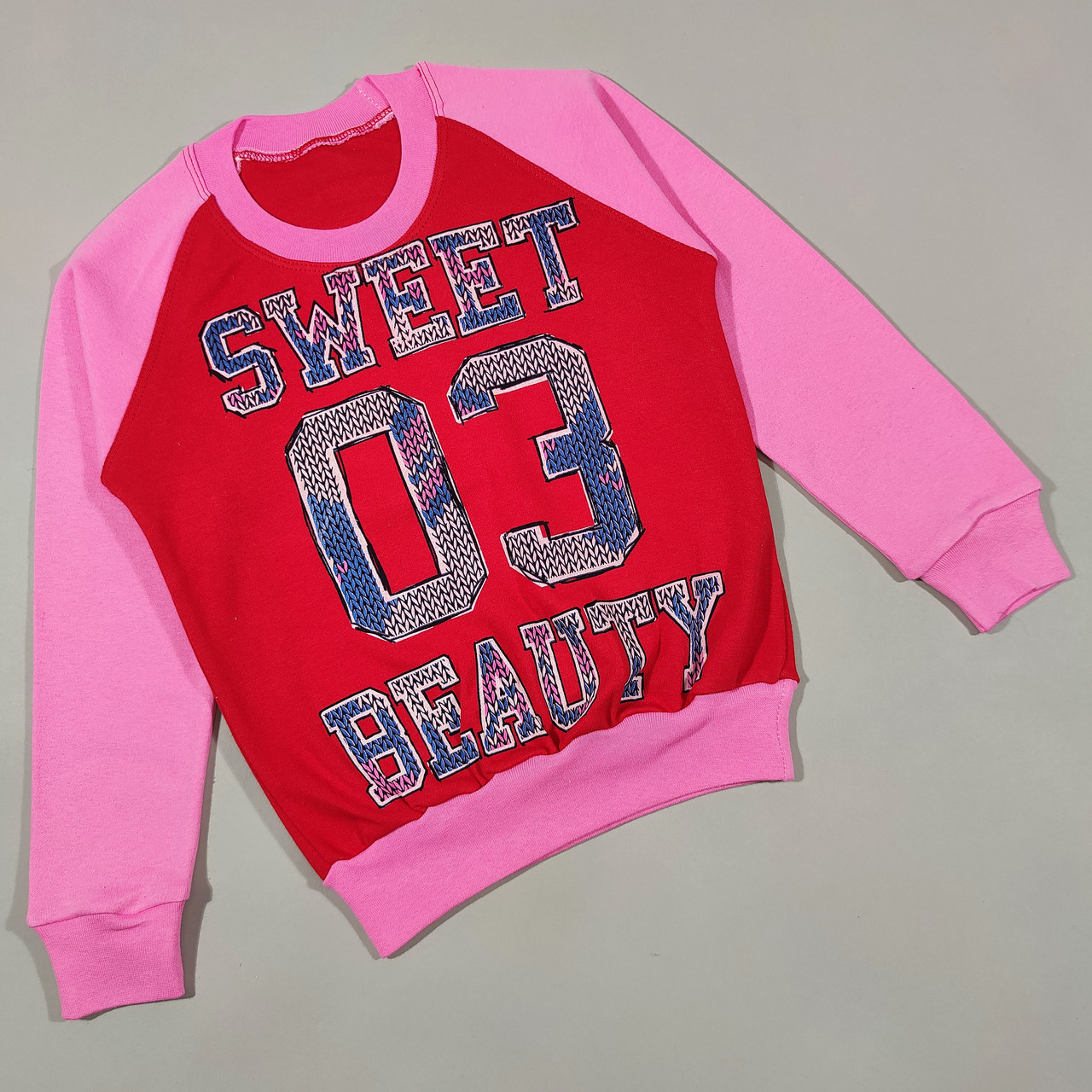 ОПТОМ Дитячий реглан "Sweet beauty" для дівчаток 8,9,10,11,12 років 100% бавовна