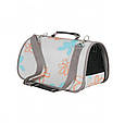 Переноска сумка транспортер для собак/шок M з різнобарвної тканини 4153, фото 6