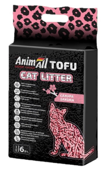 Соєвий наповнювачтель Animall ТОФУ Сакура 6 л/2,6 кг Енімал, фото 1