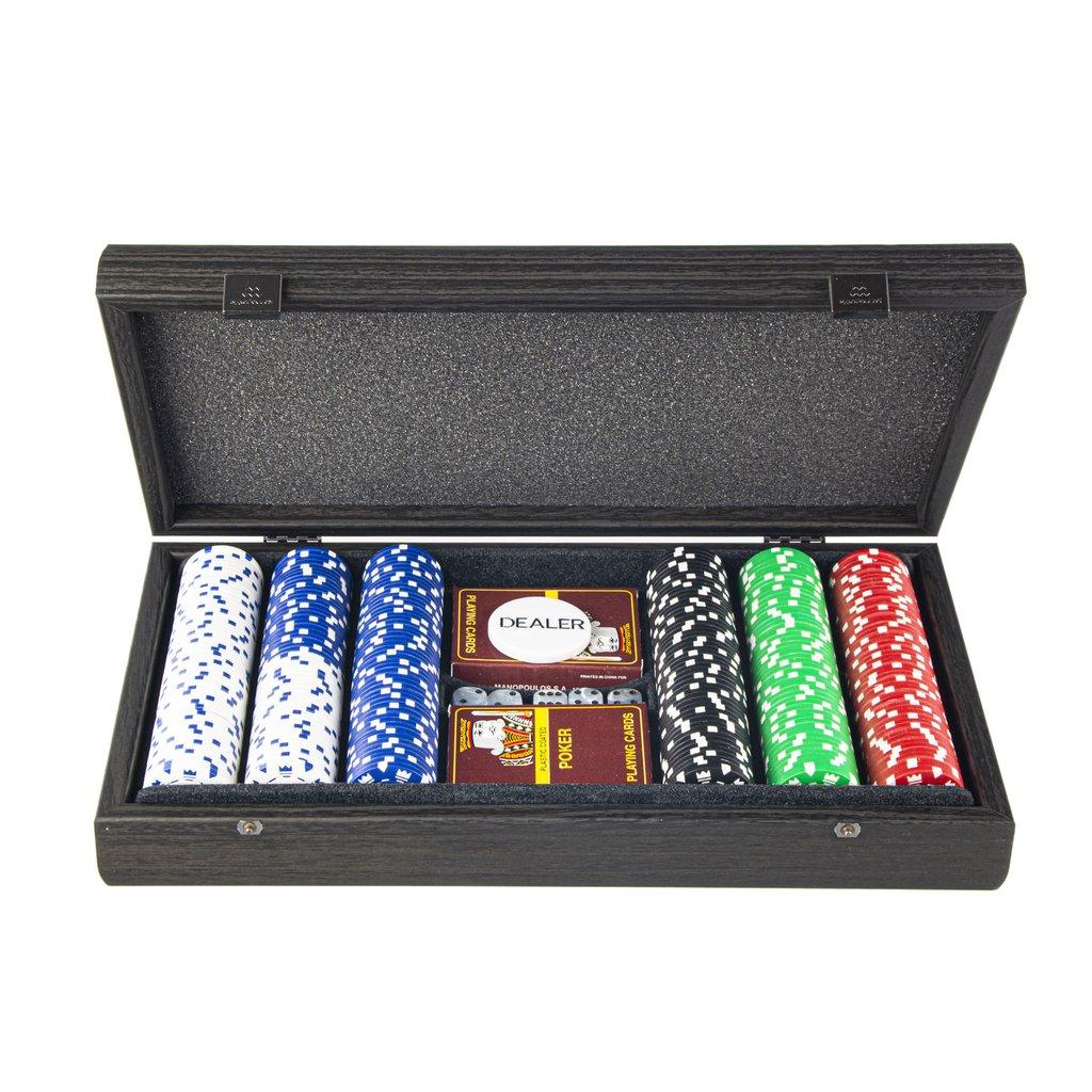 Набір для покера Manopoulos, у дерев'яному футлярі 39х22 см (PXL20.300)