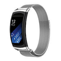 Миланский сетчатый ремешок Primo для фитнес-браслета Samsung Gear Fit 2 / Fit 2 Pro (SM-R360/R365) - Silver L