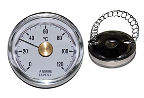 Термометр накладний Cewal BRC 63 VI з пружиною (63 мм, 0-120 °C)