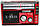 Радіоприймач всехвильовий Golon RX 381 USB microSD LED ліхтар, фото 2