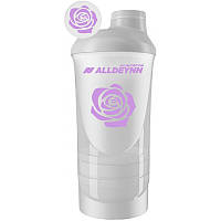 AllNutrition ALLDEYNN shaker 600+350ml Белий