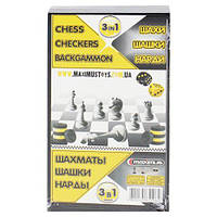 Набор 3 в 1 (шашки, шахматы и нарды)