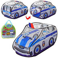 Детская палатка полиция, детская игровая палатка полицейская машина, арт. 0029