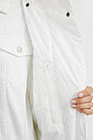 Довга жіноча куртка стьобана Finn Flare A20-32026-201 біла XS, фото 6