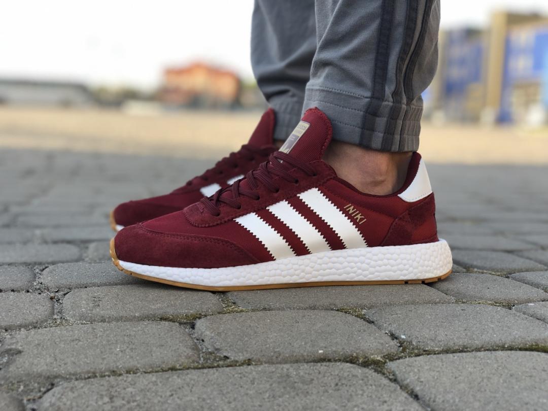 Купить Adidas Iniki Bordo White 2, цена 1000 ₴ — Prom.ua (ID#1596979145)