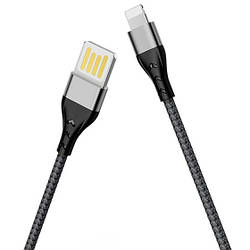 Кабель для заряджання телефону Lightning Apple iphone BOROFONE BU11 120см |2.4A| Чорний