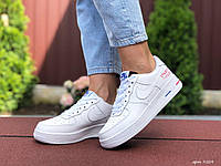 Молодежные женские кроссовки Nike Air Force 1 Paris, белые кроссовки для девушек, стильные женские кеды