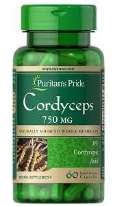 Cordyceps 750 mg Puritan's Pride, 60 капсул