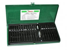 Набір біт 4-12 мм, Т20-Т55, М5-М12"30, 75 мм"3/8DR і 1/2"DR,40 Предм. HANS(06040)
