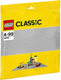 LEGO Classic Будівельна пластина сірого кольору 10701