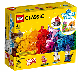 Конструктор LEGO Classic Прозорі кубики 500 деталей (11013)