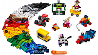 Конструктор LEGO Classic Кубики та колеса 653 деталі (11014), фото 3
