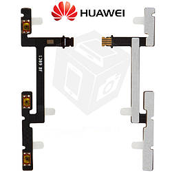 Шлейф для Huawei Ascend Mate MT1-U06, кнопок звуку, кнопки вмикання, з компонентами, оригінал
