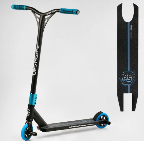 Трюковий самокат Best Scooter LineRunner LR-20250 HIC-система, ПЕГІ, алюмінієвий диск і дека, колеса 110 см