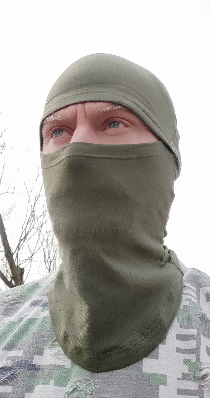 Зелена  балаклава 50-54, фото 1