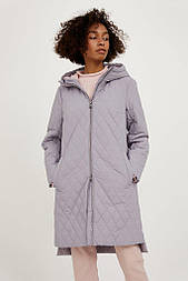 Стьобана жіноча куртка Finn Flare A20-12056-208 сіро-бузкова XS