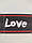 Тесьма чорна репсова з надписом "Love me", фото 7