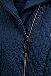 Стьобана жіноча куртка з поясом Finn Flare A20-11030-101 темно-синя M, фото 6
