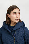 Стьобана жіноча куртка з поясом Finn Flare A20-11030-101 темно-синя M, фото 5