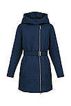Стьобана жіноча куртка з поясом Finn Flare A20-11030-101 темно-синя M, фото 8