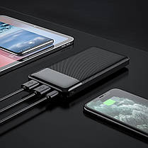 Зовнішня батарея (PowerBank) Hoco J72 Easy travel 10000mAh Чорна, фото 3