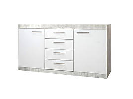 Комод Кетлін KOM2D4S з ЛДСП Бетон/Німфея альба Gerbor