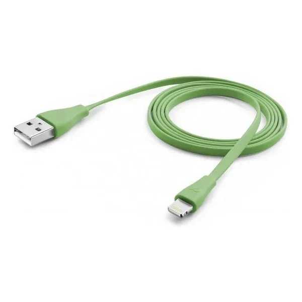 Дата-кабель Cellular Line USBDATACFLMFIIPH5G 1m USB(тато) - Lightning(тато) Green