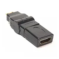 Переходник PowerPlant KD00AS1300 miniHDMI (тато) - HDMI (мама) Black