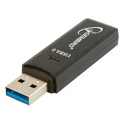 Картрідер Gembird UHB-CR3-01 Black USB = microSD/SD