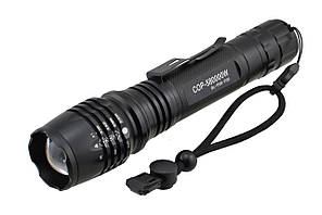 Ручний тактичний ліхтарик COP BL-P08-P50 Black (6990)