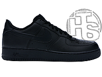 Мужские кроссовки Nike Air Force 1 Low Triple Black (с мехом) ALL07423